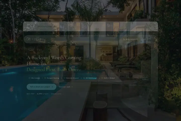 A five page website building itself and taking an enquiry